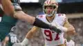 49ers DE Nick Bosa ready for normal workload vs. Steelers