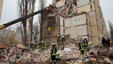 Five children among 12 killed as Russia hits Odesa apartment block