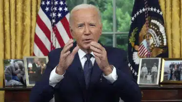 Biden Asks for Calm After Years of Calling Trump ‘Threat to Democracy’